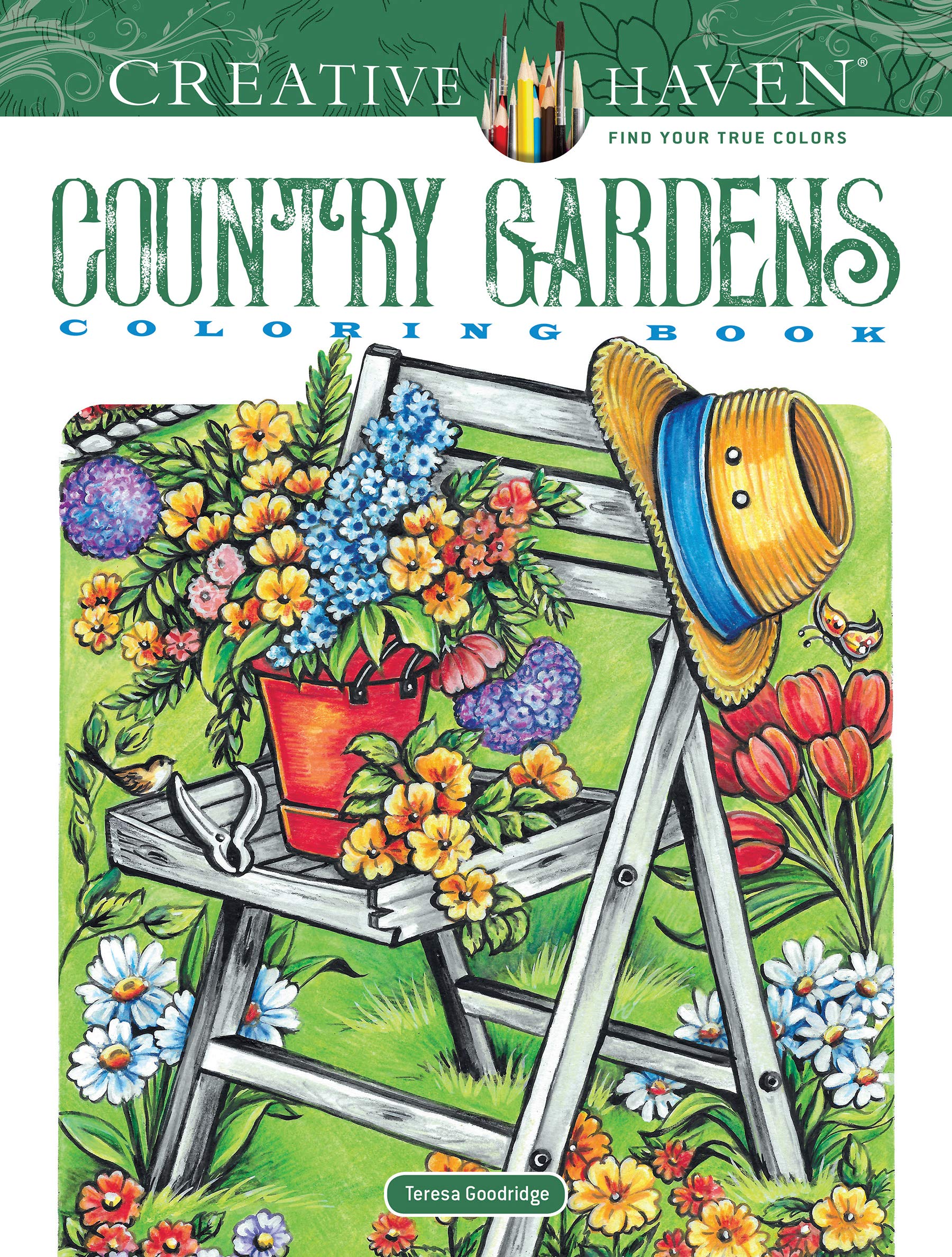 Creative haven country gardens coloring book