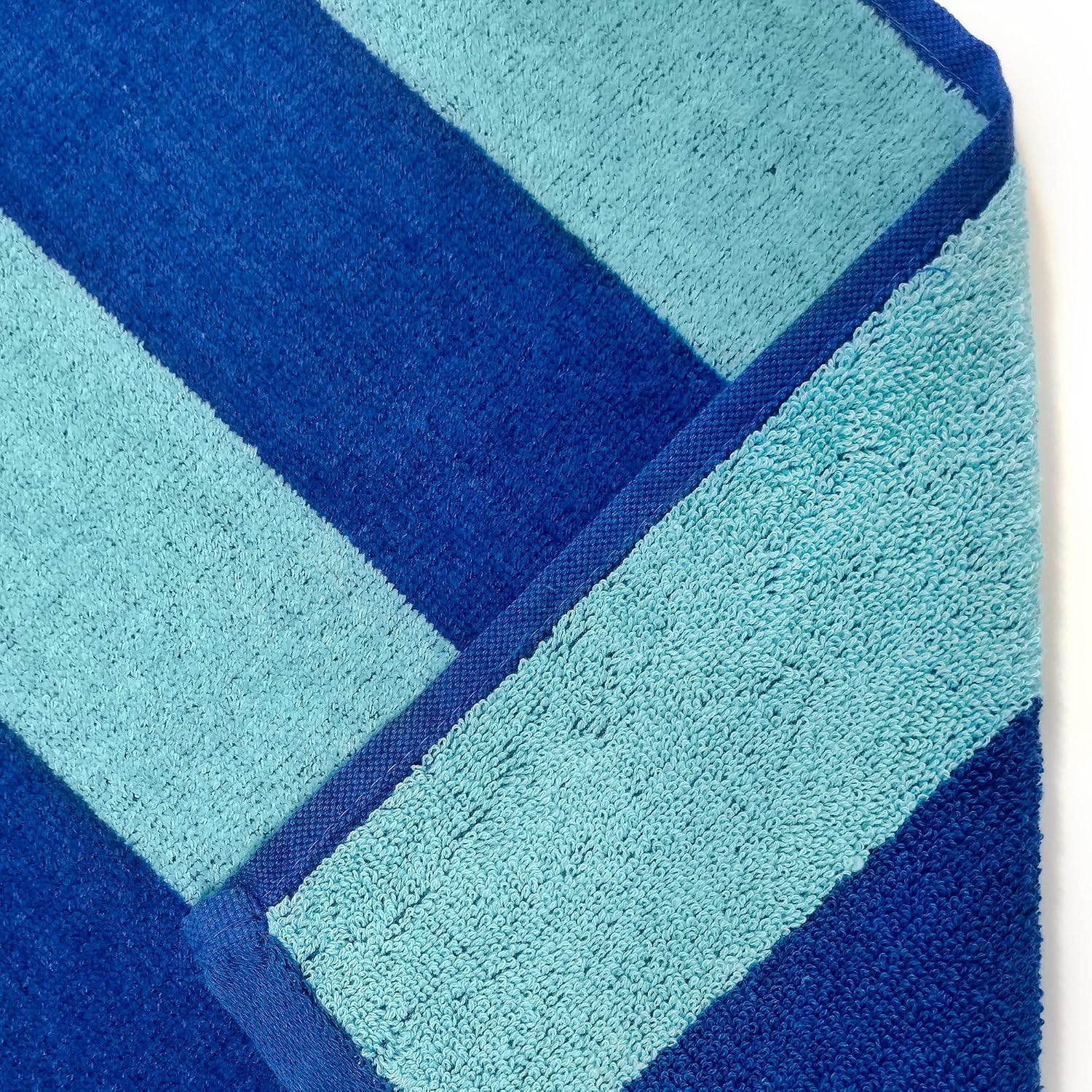 Kaufman Luxurious, Plush,4 Pack 100% Combed Ring Spun Yarn dye Cotton Velour Oversized 32”x62” Highly Absorbent, Quick Dry, Colorful Tonal Rugby Striped Beach, Pool and Bath Towel.