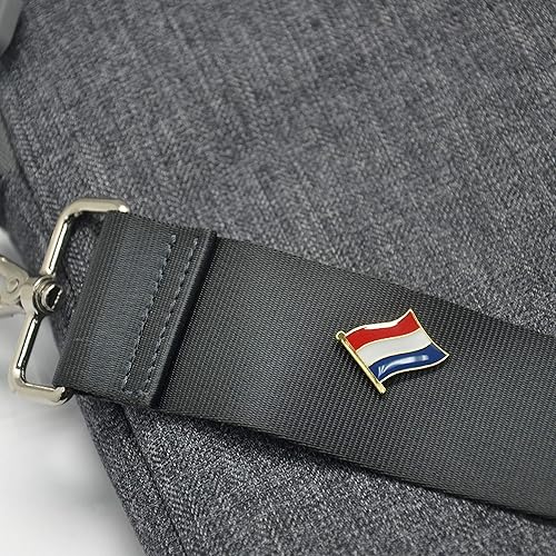 Miniatura 7 de A-ONE - Parche de bandera de los Países Bajos+Pin de emblema de Holanda, parche bordado de hierro de los Países Bajos, Pin de solapa país NO.019A,