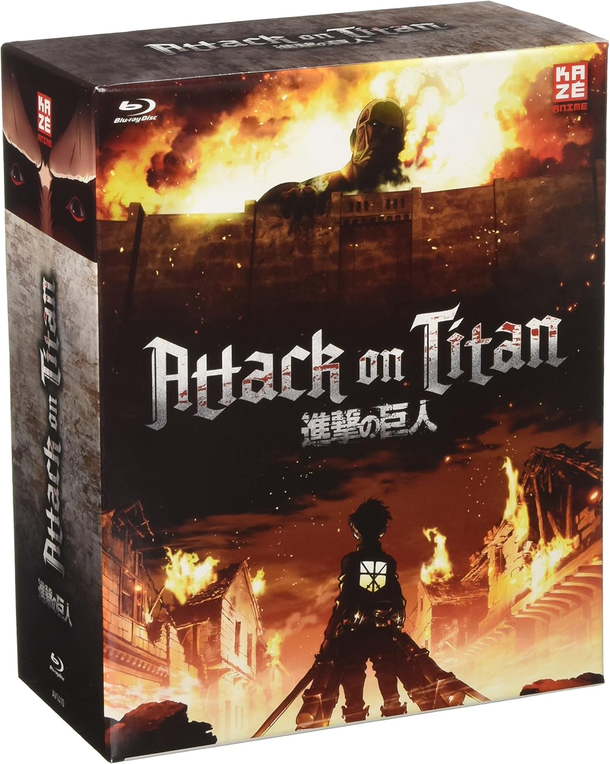 Attack on TitanStaffel 1Vol. 1[BluRay] mit Sammelschuber [Import] DVD et Bluray Amazon.fr
