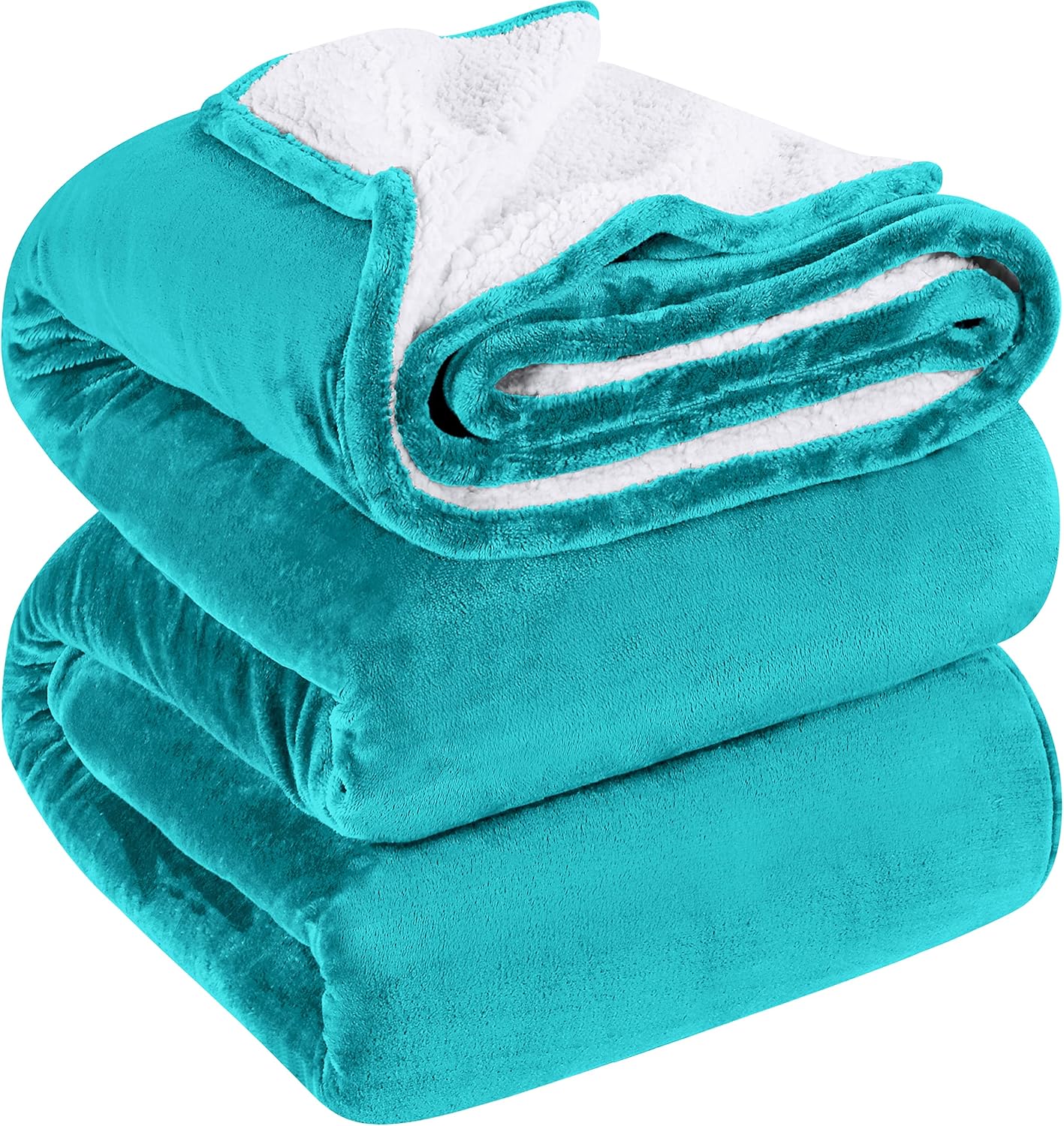 Utopia Bedding Sherpa Bed Blanket Twin Size Turquoise
