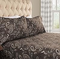 Vista 9 de Juego de sábanas de algodón con franela superior, franela, King