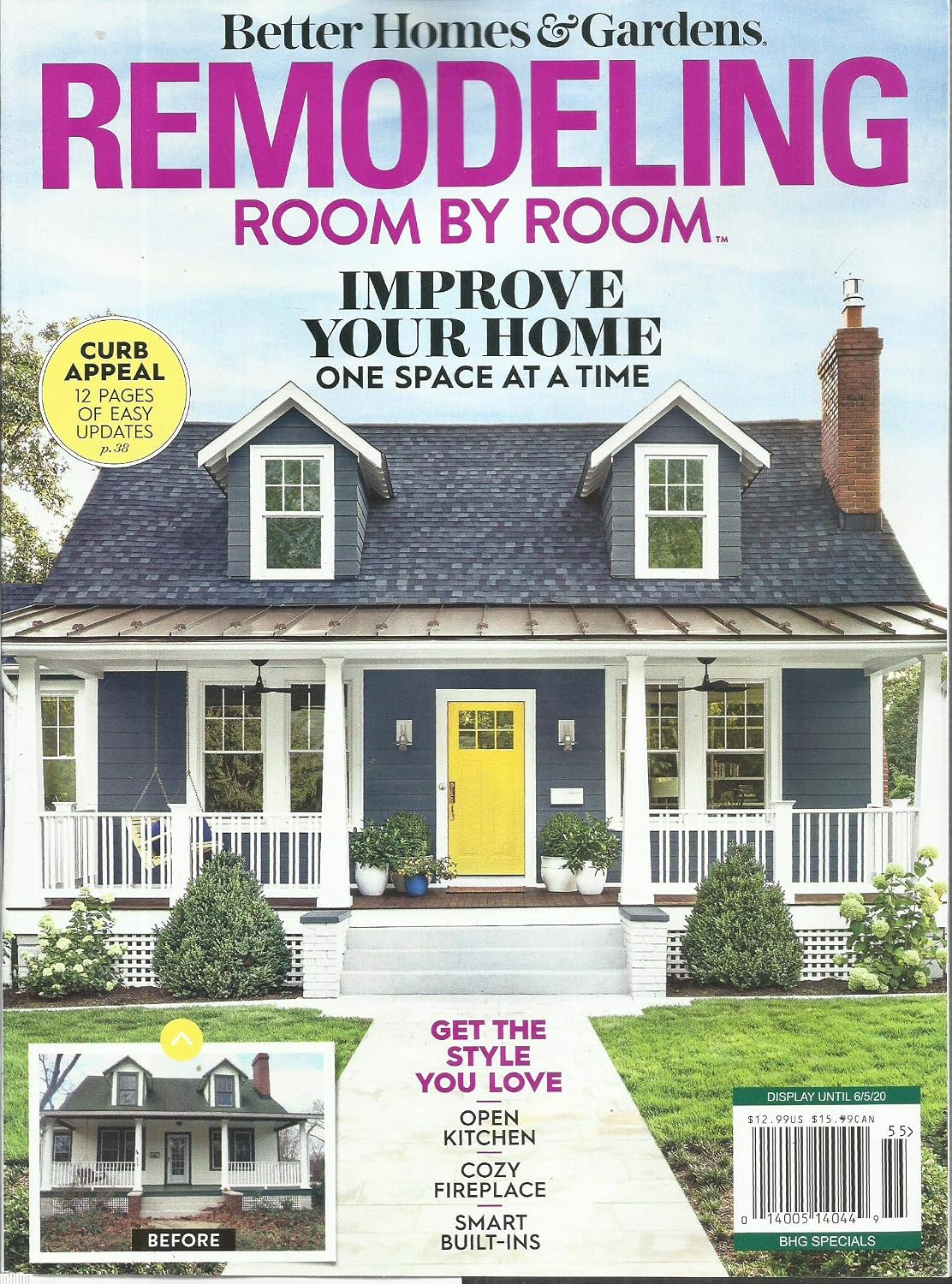 REMODELING ROOM BY ROOM MAGAZINE, IMPROVE YOUR HOME ON SPACE AT A TIME, * SPECIAL ISSUE, 2020 * DISPLAY UNTIL JUNE, 05th 2020 * ( PLEASE NOTE: ALL THESE MAGAZINES ARE PET & SMOKE FREE MAGAZINES. NO ADDRESS LABEL. FRESH FROM NEWSSTAND) (SINGLE ISSUE MAGAZINE)