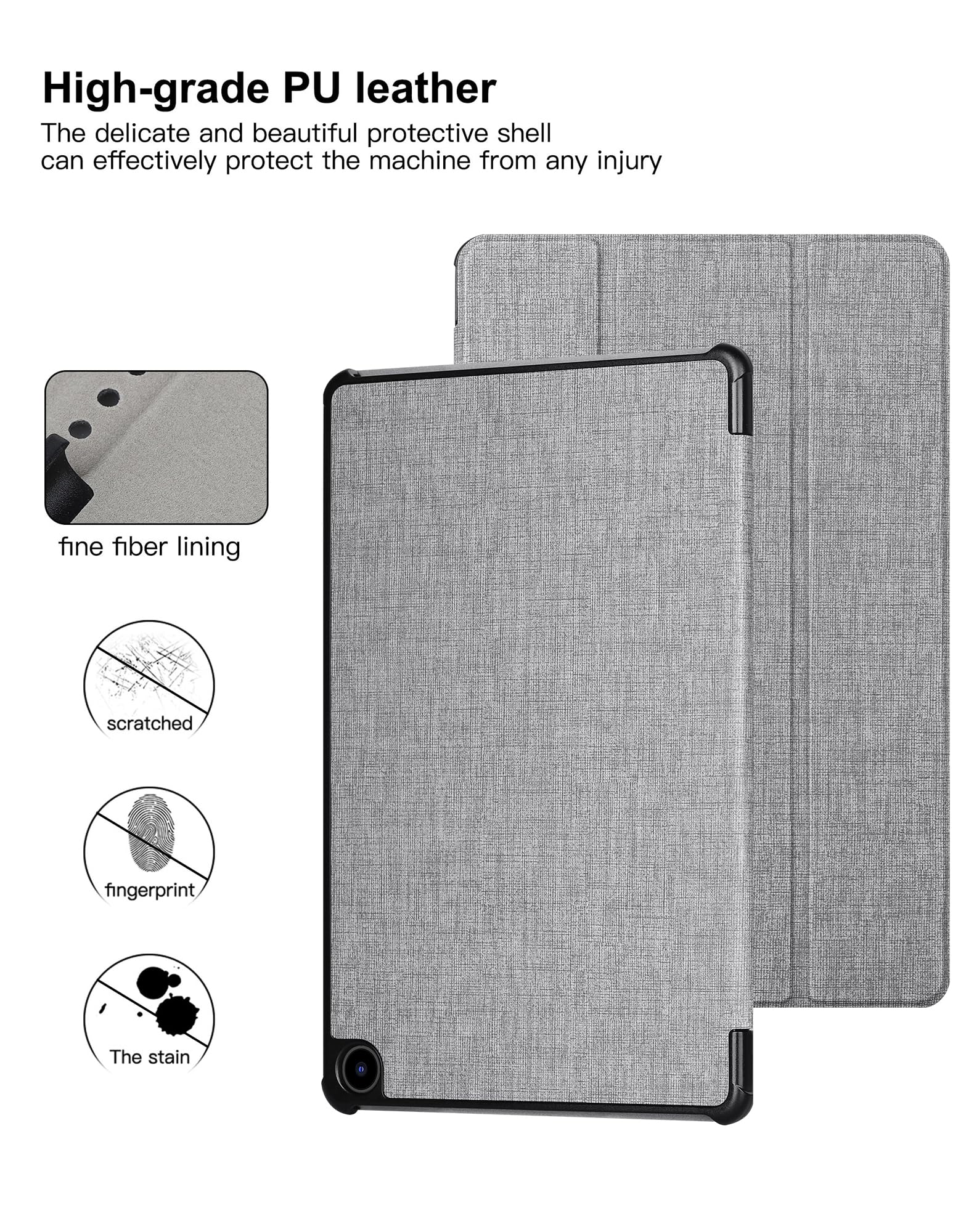 Custodia per Fire Max 11 2023 Tablet, Slim Fit Antiurto Leggero Smart Flip Folio Kickstand Copertura Protettiva con Slot per Schede per Fire Max 11 2023 marrone