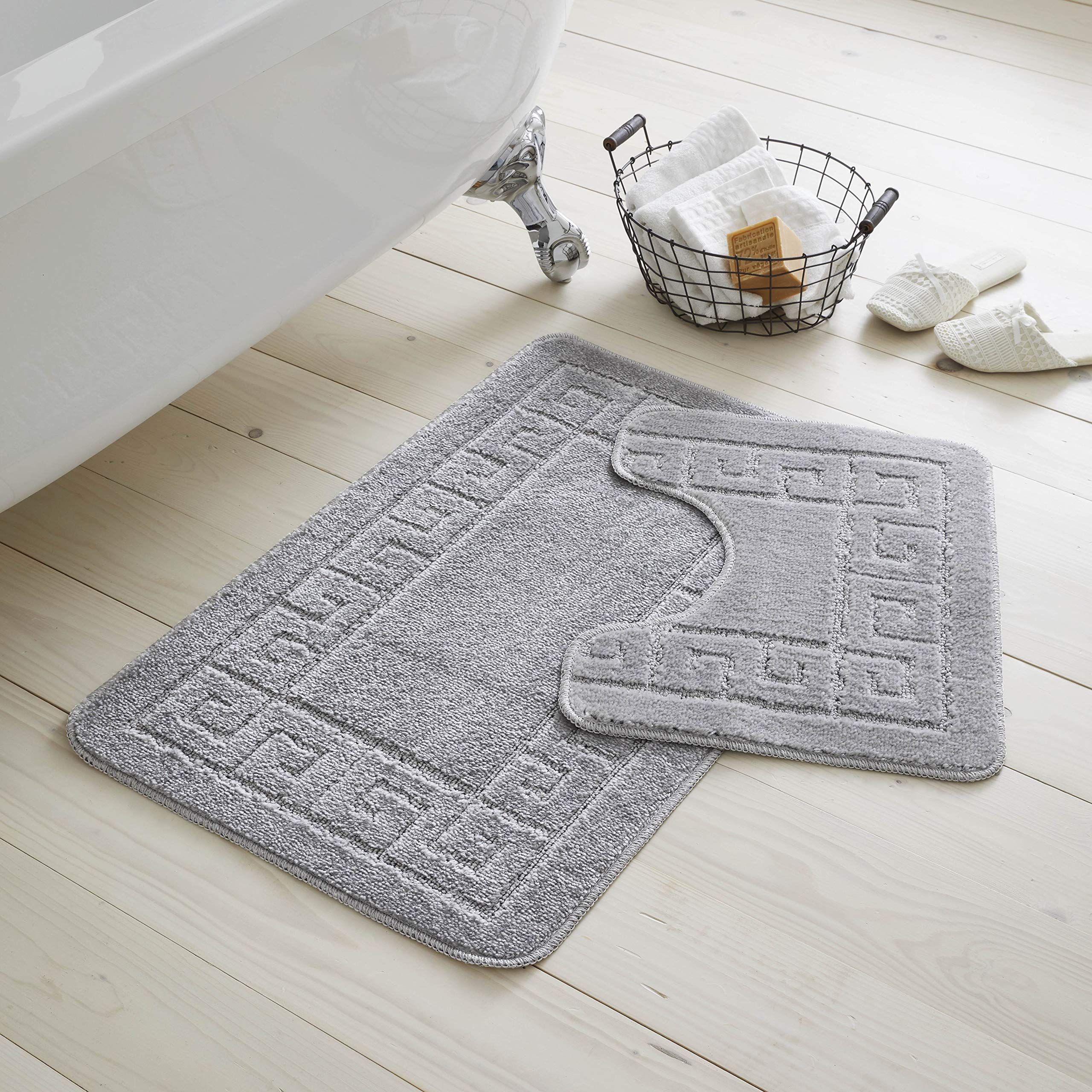 Gaveno Cavailia Super Absorbent 2 PIECE GREEK BATH SET Silver 75 x 50 x 2 cm 42070160