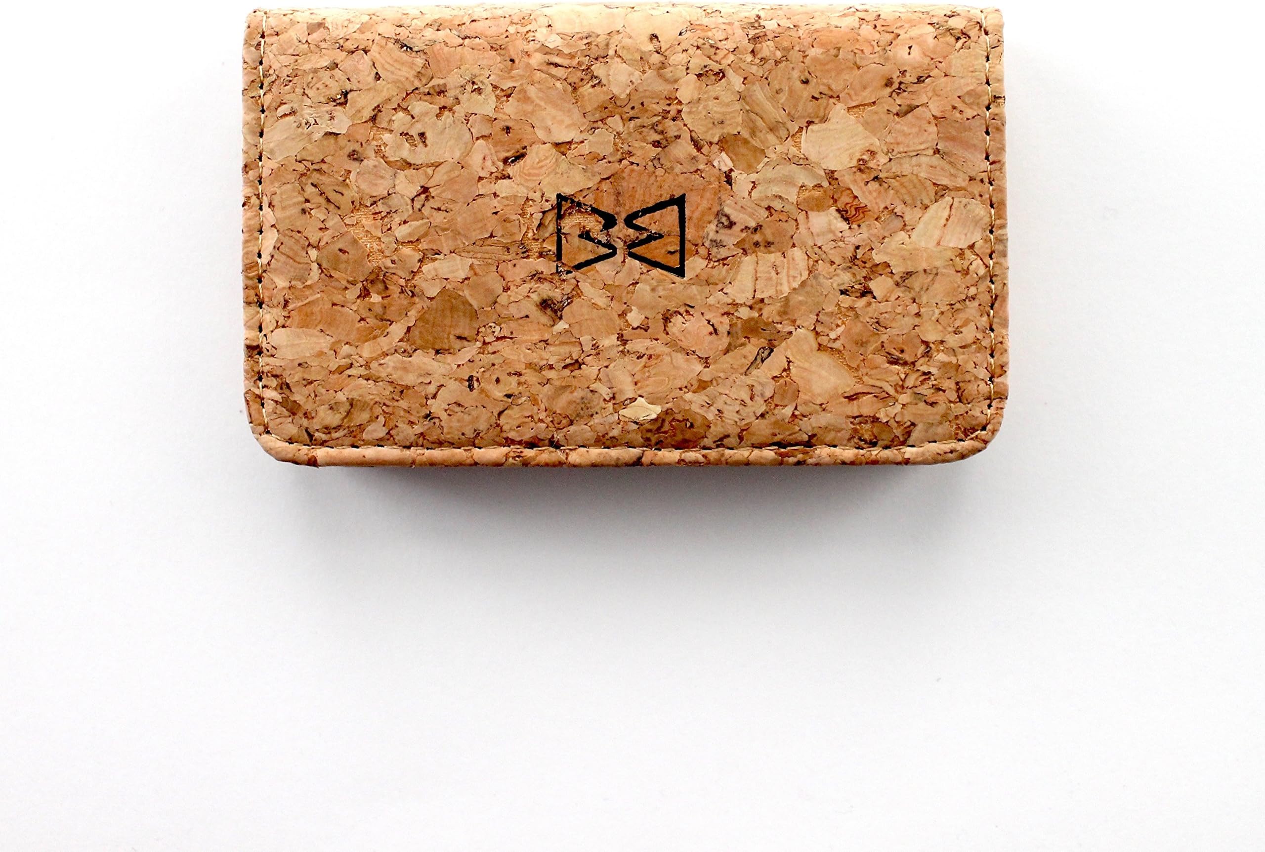 Business Card Case with Magnetic Flap Closure. Stylish and Eco-friendly. Made of Vegan Cork Leather. Fits 50 business cards.