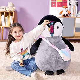 IKASA Giant Penguin Stuffed Animal Plush Toy, 23 Big Cute Jumbo Soft Penguin Plushie for Kids Girls Boys Girlfriend Children
