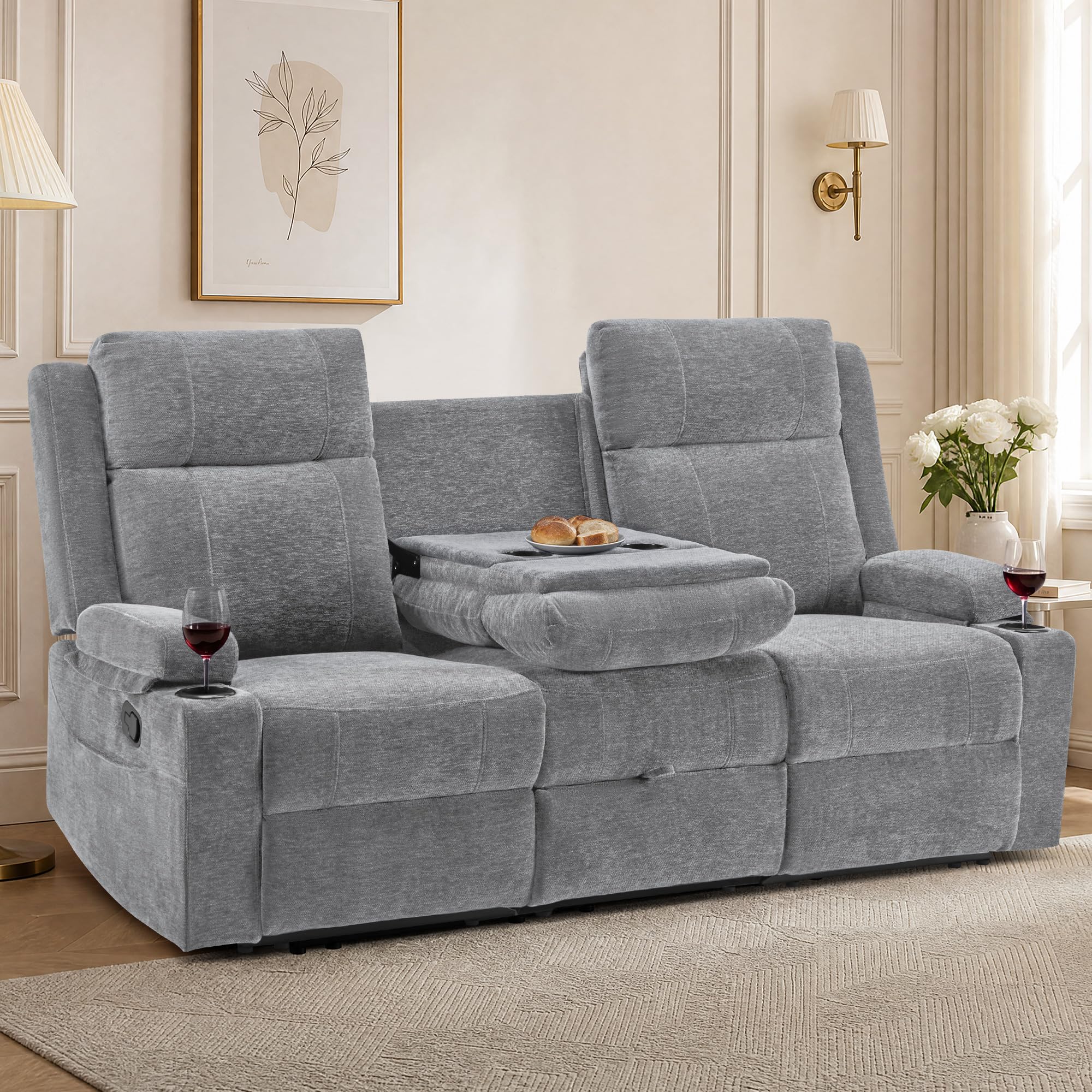 GUEAPY 75 Inch Manual Reclining Couch