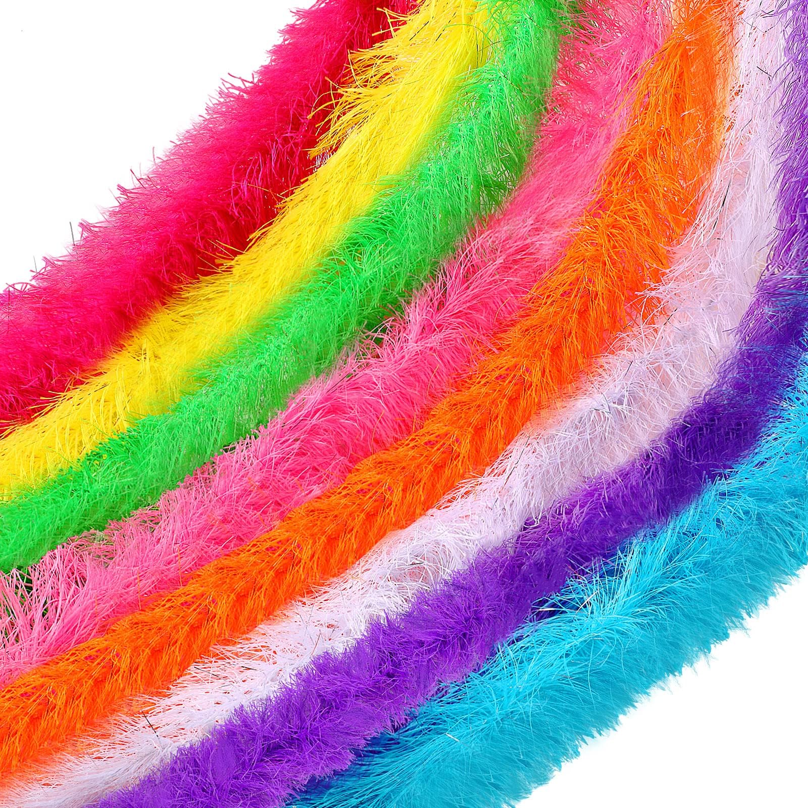 Feather Boas Bulk Artificial Fluffy Boas Decor for Wedding Costume Dress Tea Party Supplies