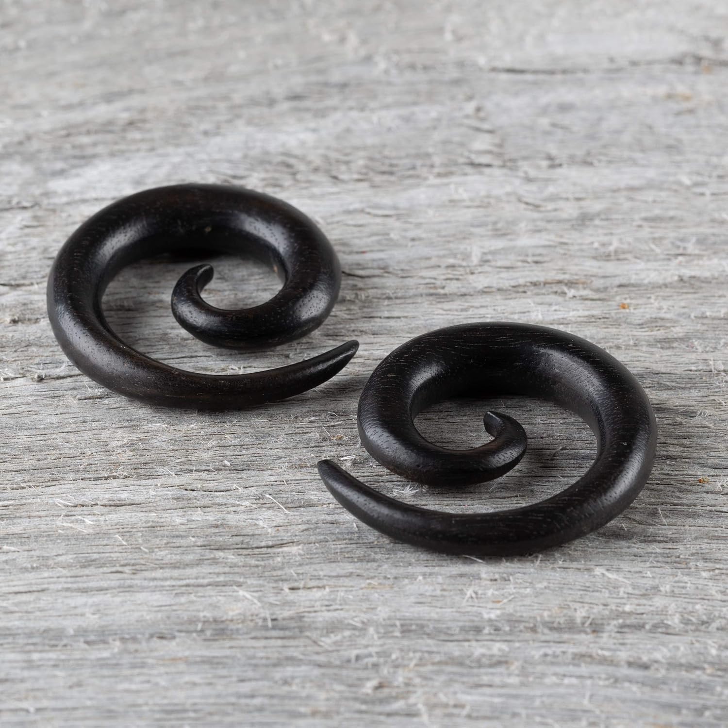 Earth Accessories Premium Wood Taper Gauges | Handmade Spiral Stretchers for Men and Women | Eco-Friendly and Ethical