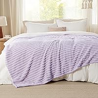 Vista 285 de Bedsure GentleSoft Twin Blanket for Couch - Cozy Soft Blankets for Women, Cute Small Fleece Throws for Girls, Light Grey, 60x80 Inches