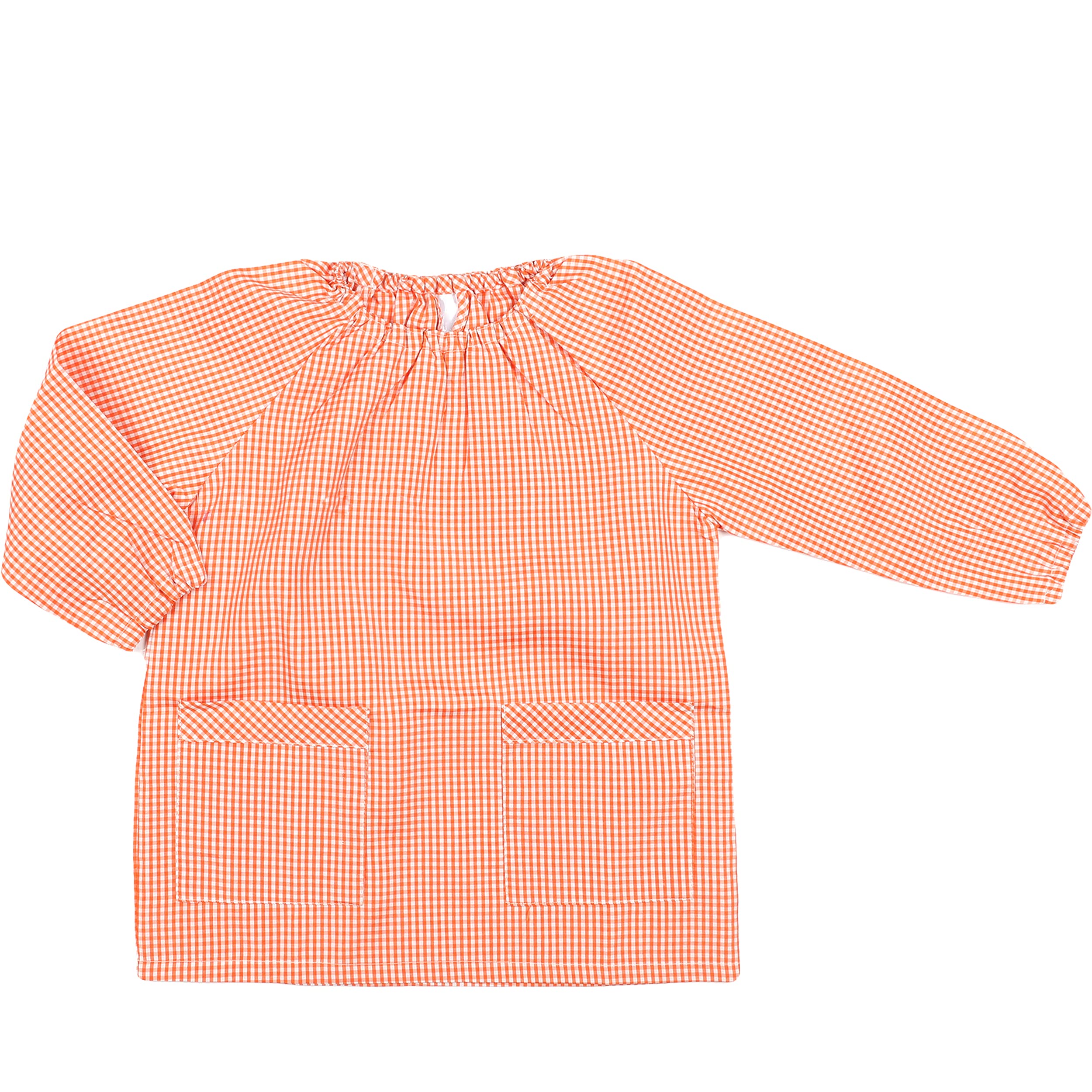H HANSEL HOME Bata Escolar Babi Escolar Infantil Sin Botones Niño y Niña Elástica en Puño y Cuello Color Liso