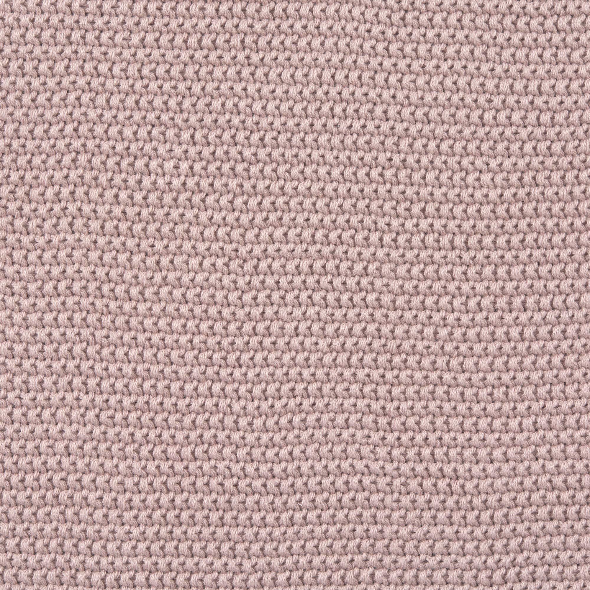LÄSSIG Baby Strickdecke Autositzdecke Einschlagdecke Babyschale 100% Bio-Baumwolle GOTS dusky pink