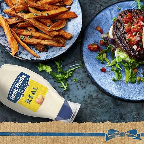 Miniatura 34 de Best Foods Botella de mayonesa real hecha de plástico 100% reciclado, tapa sin ensuciar, condimento para sándwiches, ensaladas, mayonesa hecha