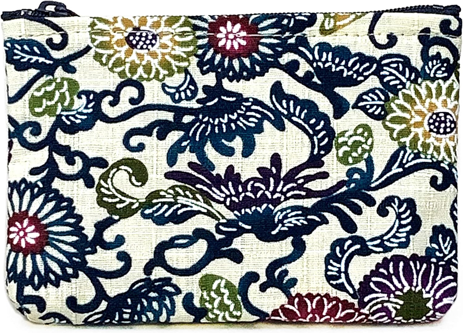 くば笠屋 琉球紅型 便利ポーチ 小物入れ 薬入れ 小銭入れ 沖縄 お土産 紅型便利ポーチ パープル 雑貨