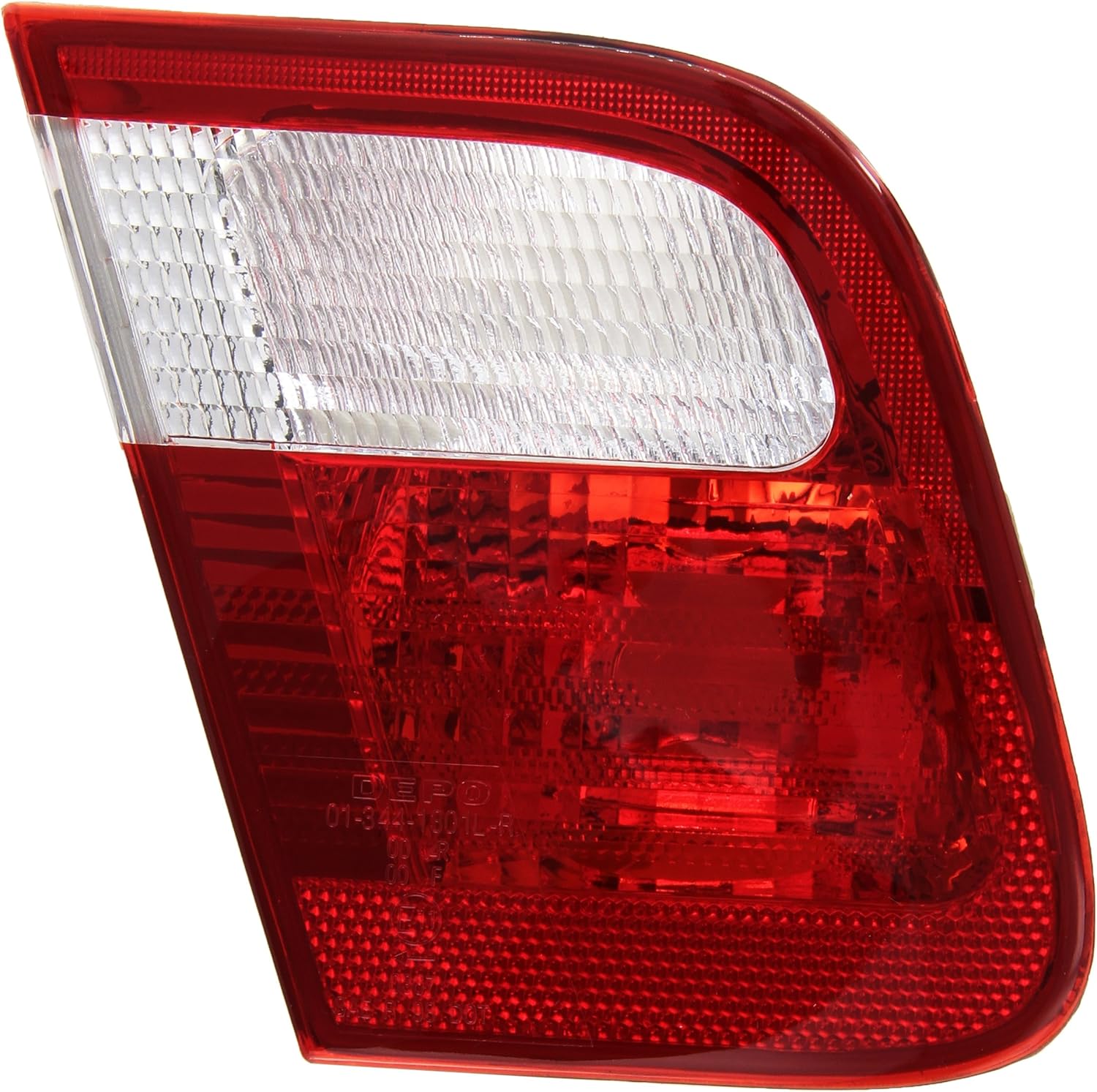 DEPO 344-1301R-UQ Replacement Passenger Side Back Up Light Assembly (This product is an aftermarket product. It is not created or sold by the OE car company) , Red