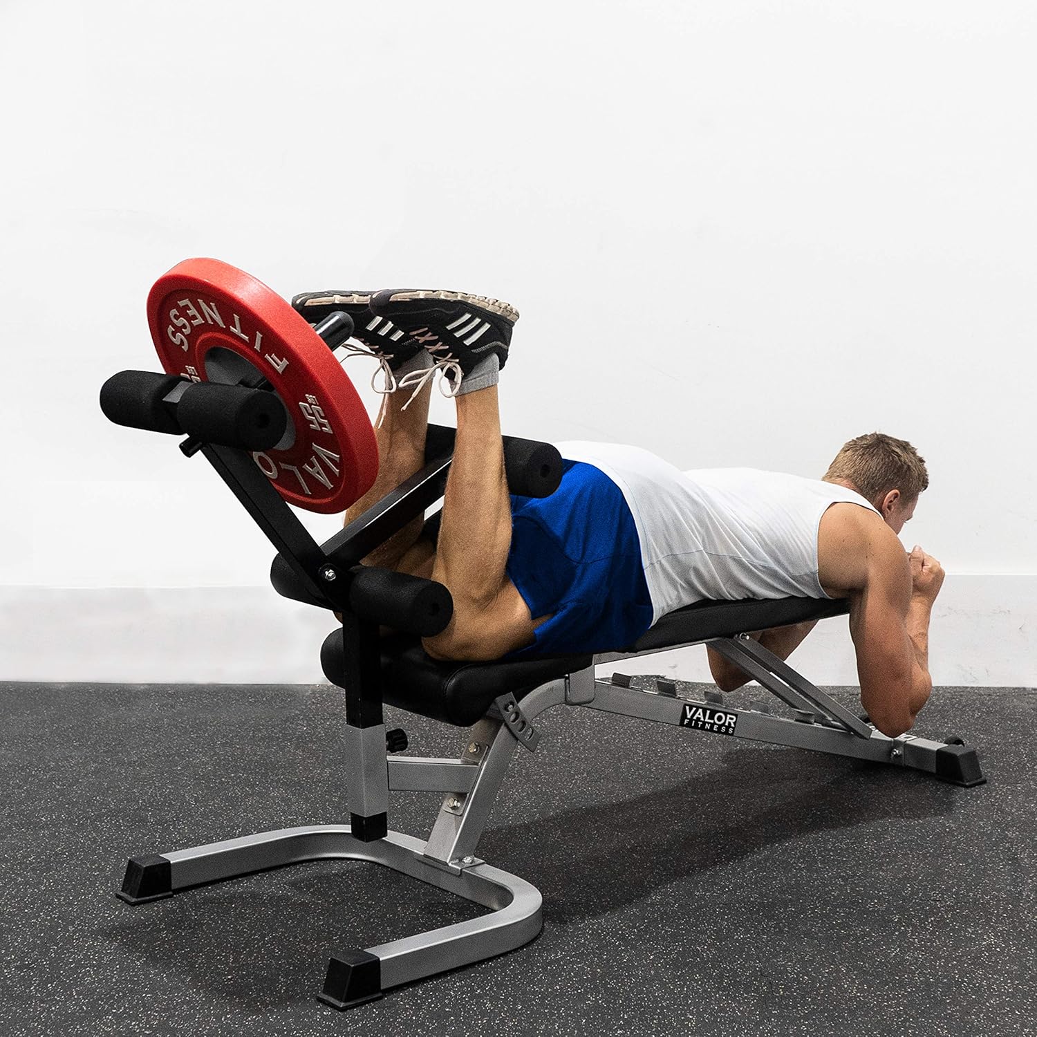 Valor Fitness Leg Curl - Extension Attachment -Bench Not Included -Works with Valor Compatible Fitness Benches - Home Gym Equipment