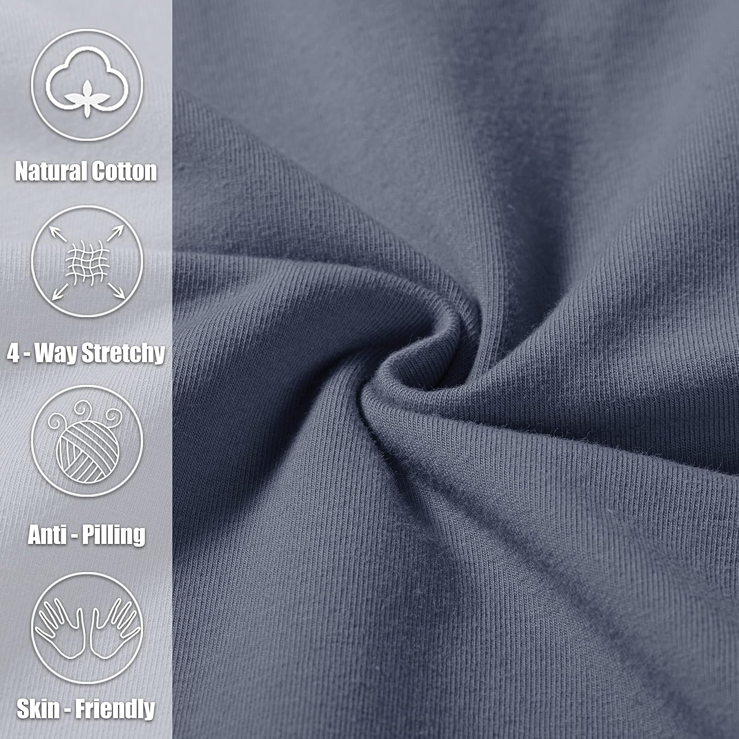 Pudolla Men's Cotton Yoga Sweatpants Athletic Lounge Pants Open Bottom Casual Jersey Pants for Men with Pockets - Image 4