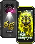 Ulefone Armor X32 Pro 5G Rugged Phone, MTK Dimensity 6300, 16+256GB, 64MP/25MP Night Vision, Android 15, Widevine L1, Dedicated Glare Flashlight, 5G Wifi Hotspot, 5.65” 90Hz, 5500mAh, NFC/GPS - Orange