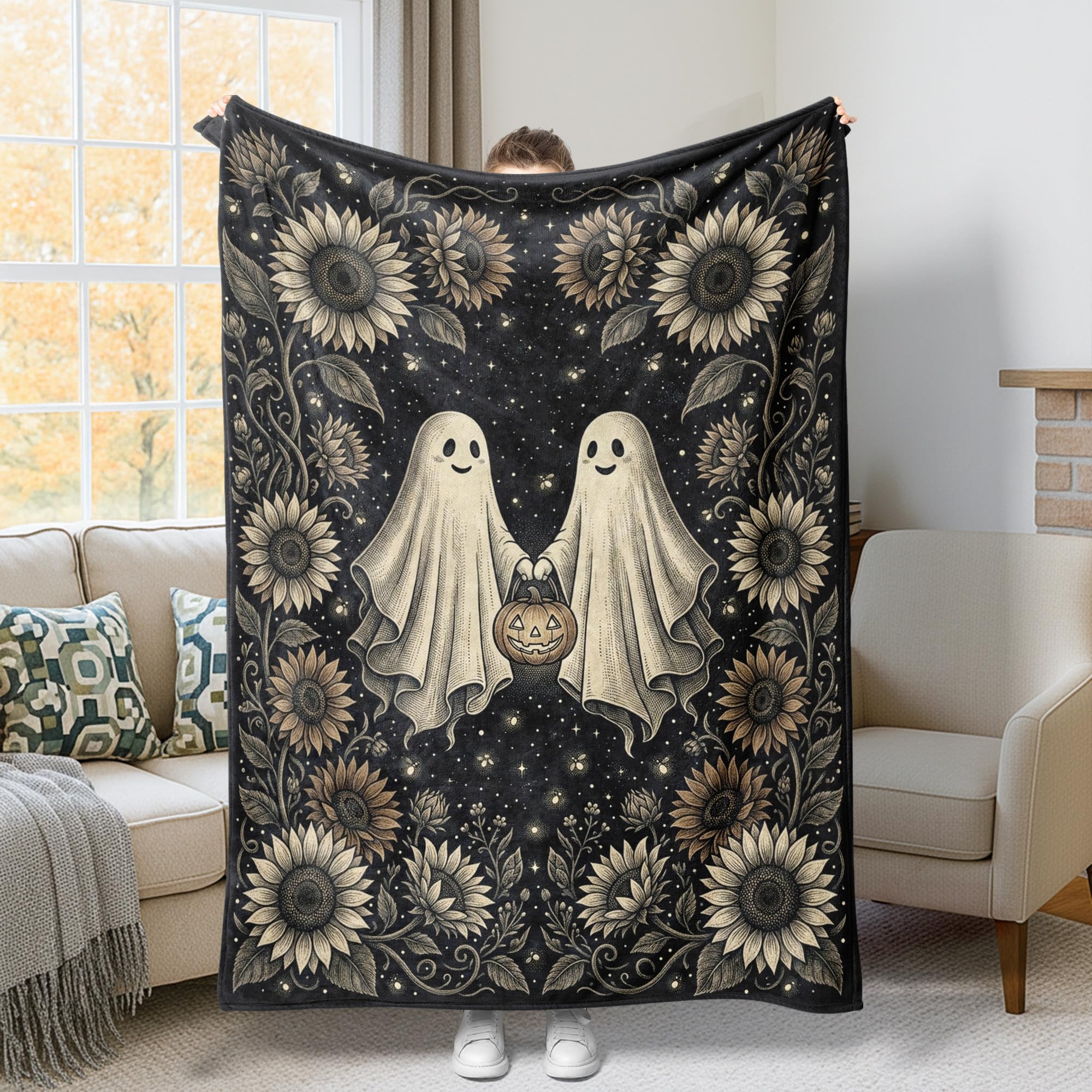 Jeté de lit en fourrure comme cadeau original pour célébrer la saison d'Halloween