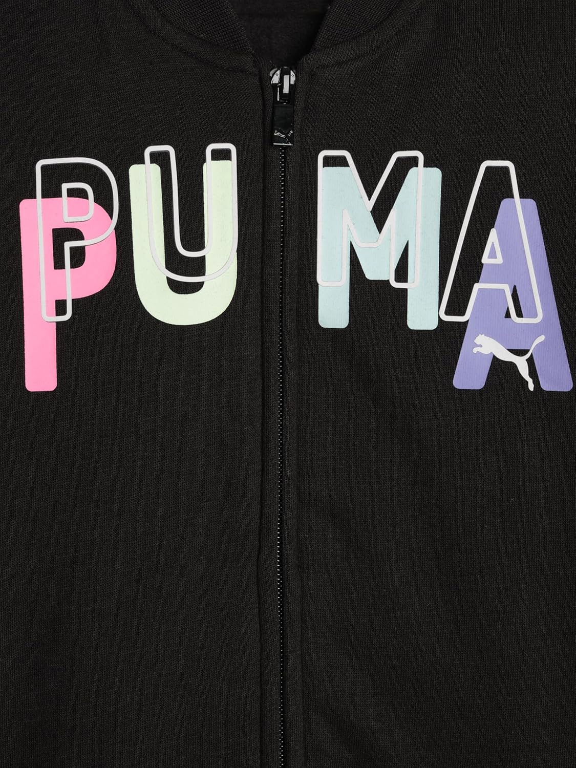 PUMA girls 2 Piece Fleece Set, Pullover Or Zip Up Sweatershirt With Matching Pant - Image 3