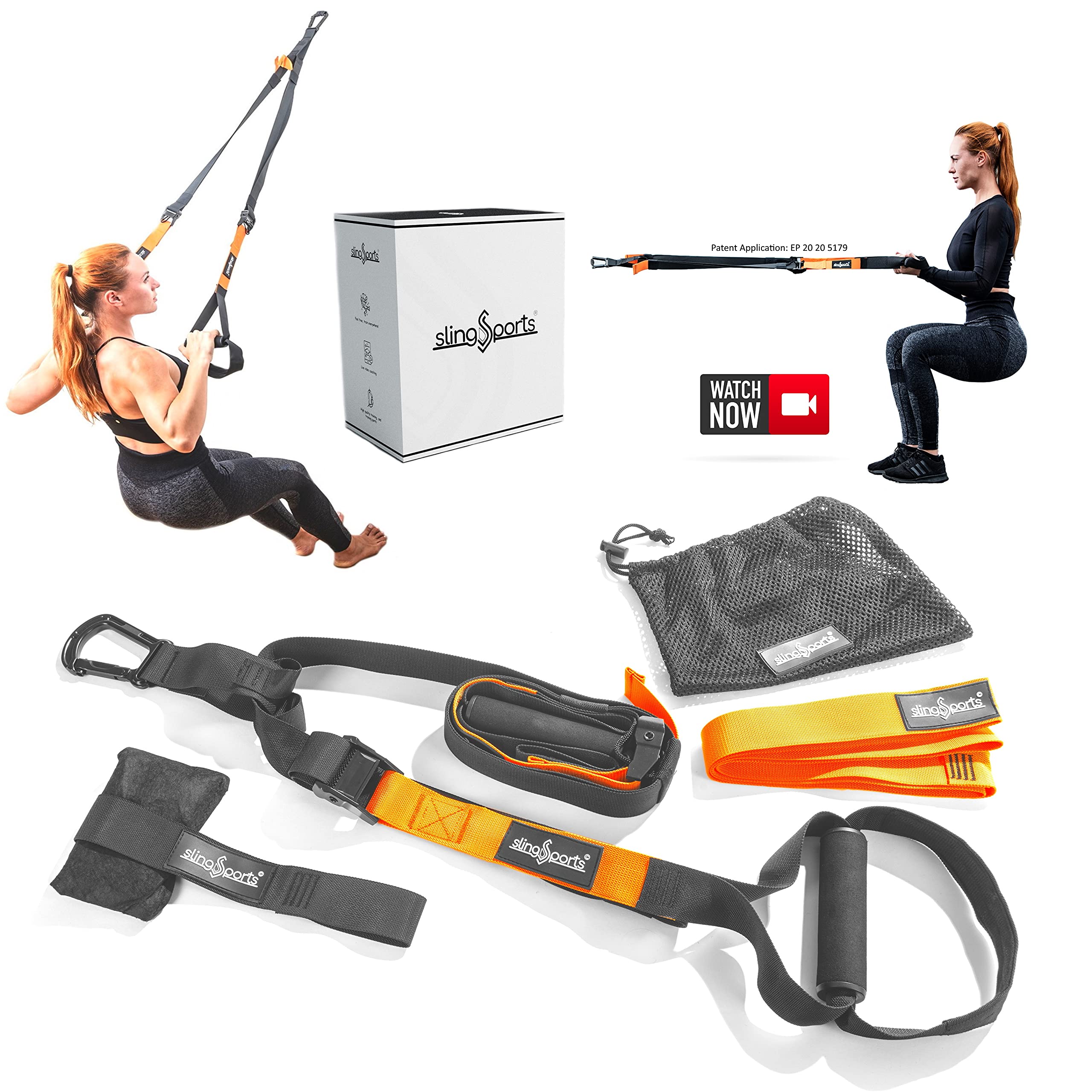 Sling Trainer juego de entrenamiento en suspensión con anclaje para puerta y correa continua 8