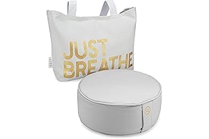 Buckwheat Meditation Cushion Round Zafu - Organic Cotton Velvet Zen Meditation Yoga...