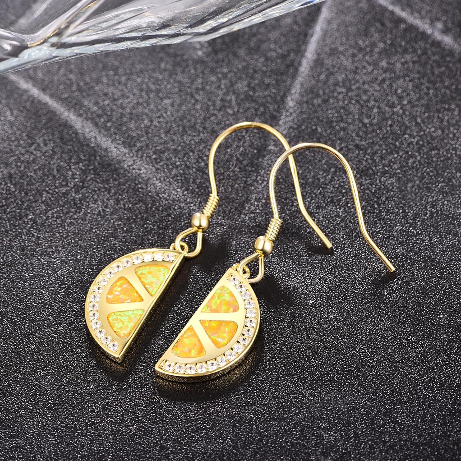 Dreamboat フルーツピアス 925スターリングシルバー スイカ/レモン/イチゴ/バナナ/ハートイヤリング メッキ 18Kゴー