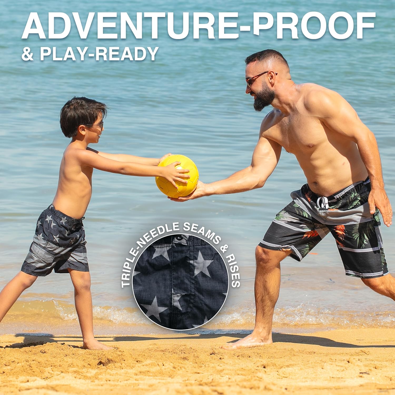 Kanu Surf Boys Echo Quick Dry UPF 50+ Beach Swim Trunk - Image 4