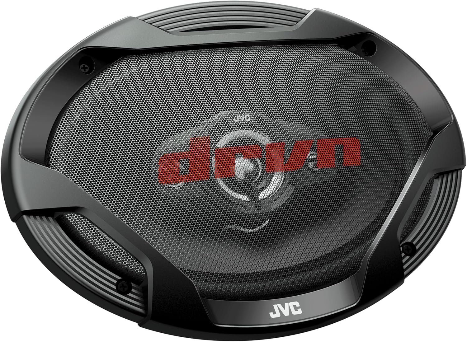 JVC CS-DR6942 DRVN Series 6 x 9 4 Way Car Speakers, 550W Peak Power, 90W RMS, 4 Ohm, 50mm Midrange, Dome Tweeter & Super Tweeter, Includes Cover