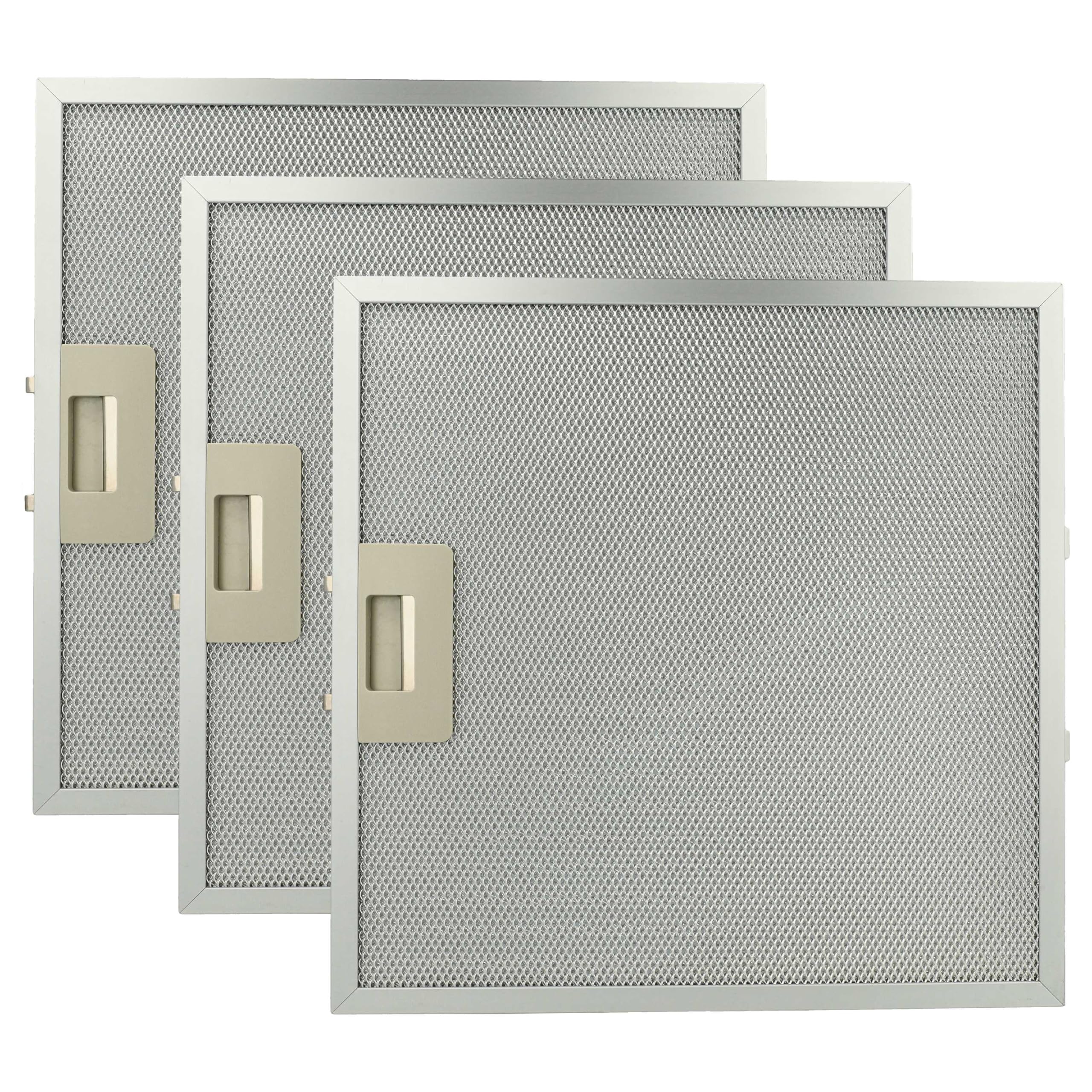 vhbw 3 x filtr metalowy filtr przeciwtłuszczowy kompatybilny z Bauknecht DDLE 5890 857439401100 okap kuchenny – 32 x 32 x 0,85 cm, metal