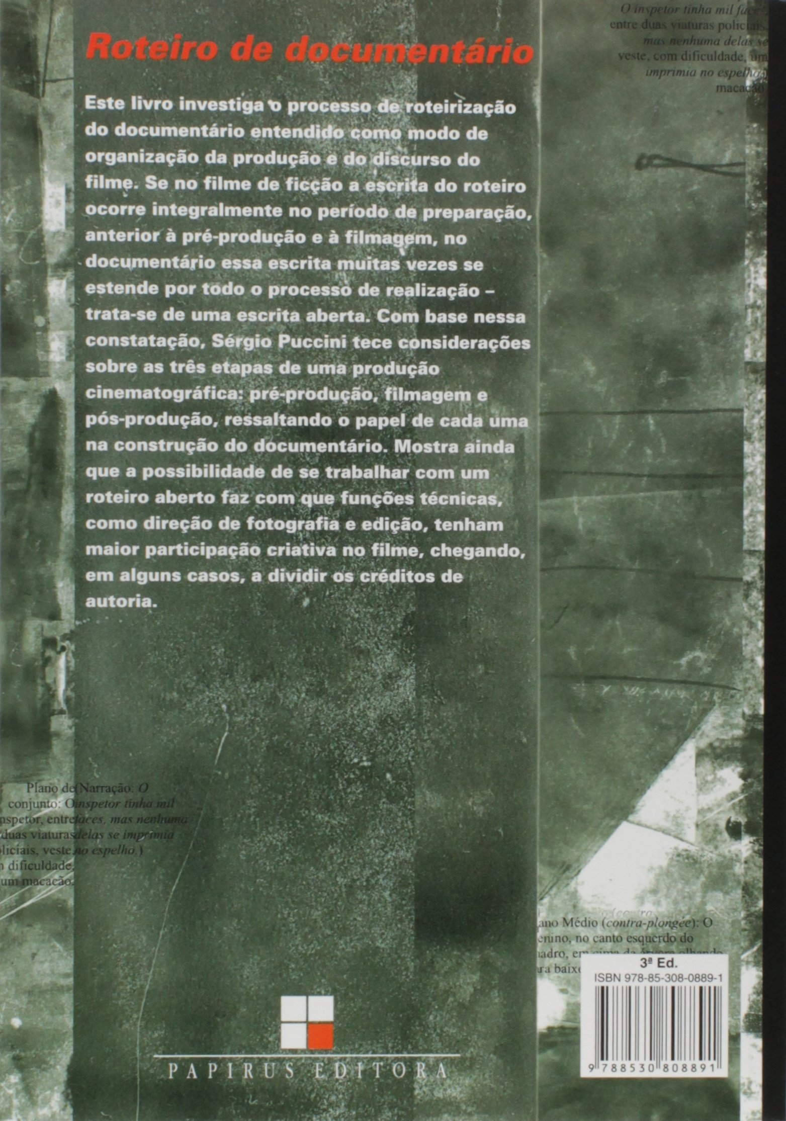 Roteiro de Documentário. Da Pré-Produção à Pós-Produção