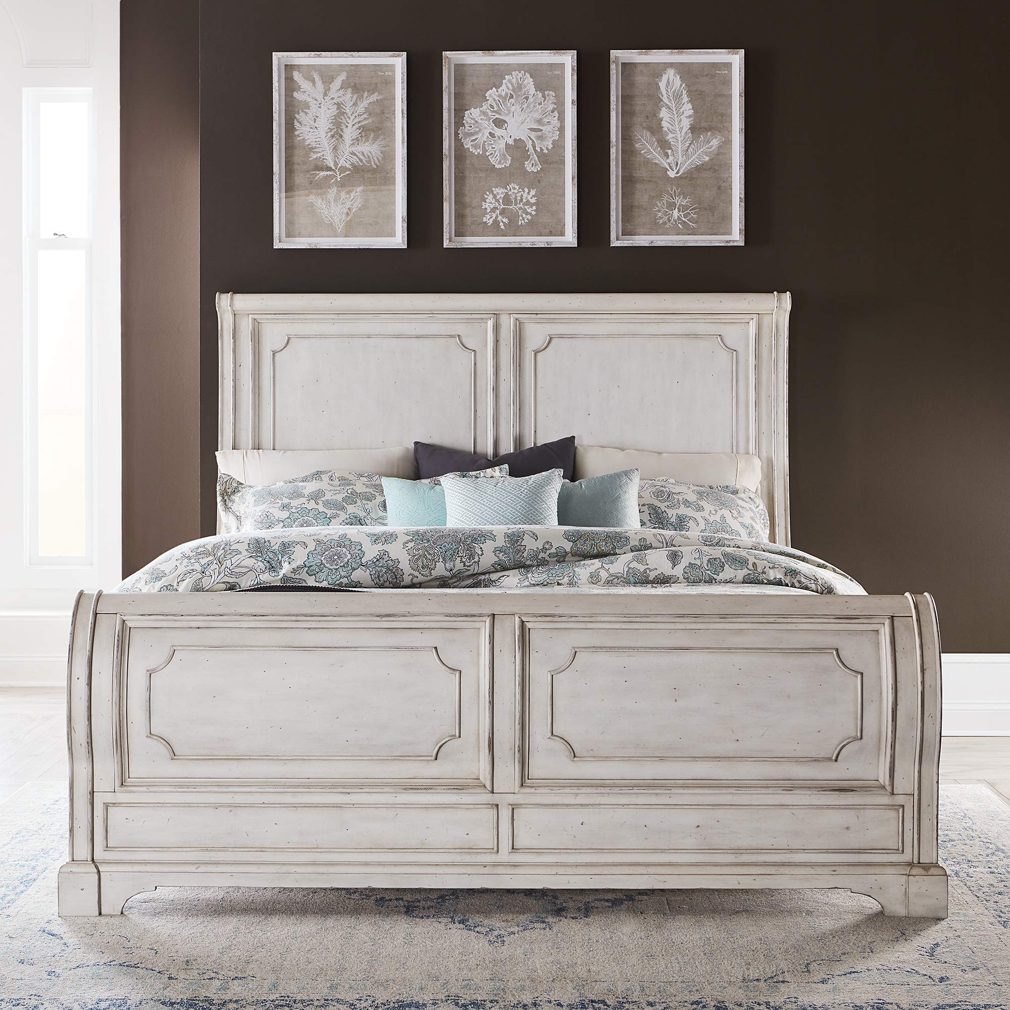 Liberty Furniture INDUSTRIES Abbey Road Sleigh Bed, rails