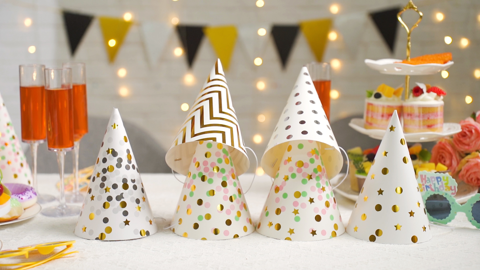 Cappelli A Cono Per Feste A Tema Unicorno - 12 Pezzi In 6 Design, Per Bambine E Bambini, Decorazione Party - Foto 9