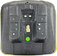 Vista 5 de E-AUC11476 DirectFit™ Asiento de respaldo alto amarillo (15") para John Deere 135, 145, D120, D125, D130, D140, D150, E120, E130, E140, E150,+++