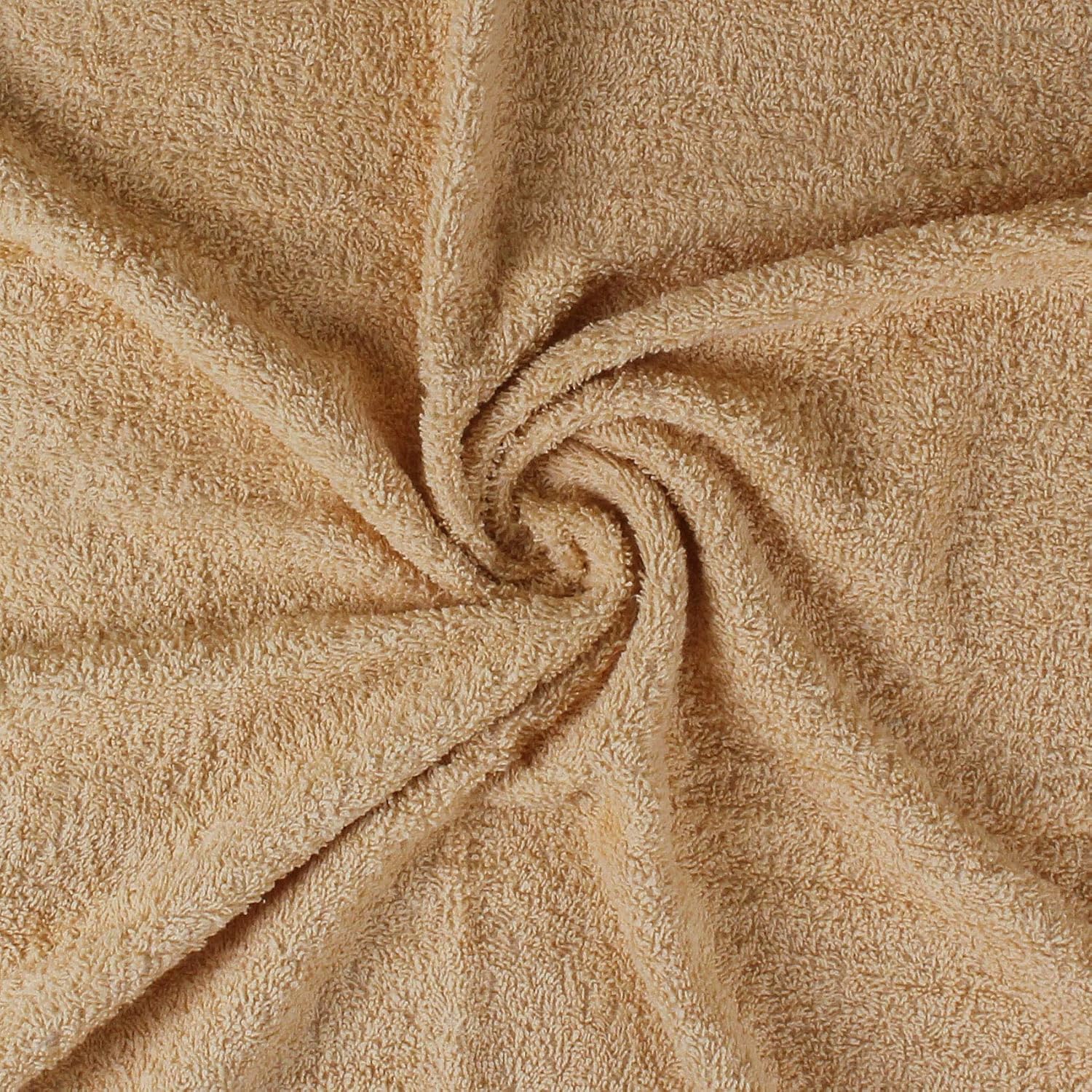 Beauty Threadz - Luxury Hotel & Spa Quality Pack of 4 Bath Towel Set 100% Ring Spun Premium Cotton 27x54 inch Highly Absorbent, Ultra Soft & Fade Resistant 400 GSM Cotton Bath Towels (Beige)