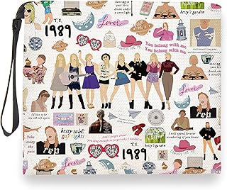 Singer Makeup Bag Music Lover Swifte Merchandise Album for Fans Merch Inspired Fans Gifts Travel Makeup Bag Zipper Pouch Cosmetic Bag Toiletry Bag Gifts for Women Teen Girl Friends, Multicolored68, 9.5*7.9 inch