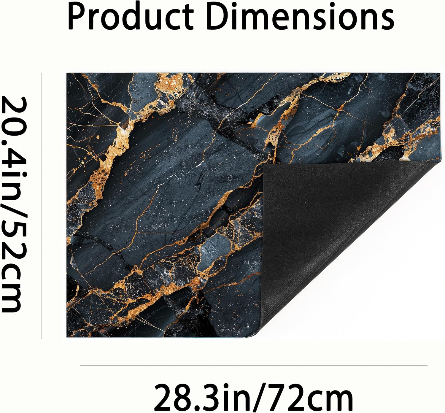 Stove Top Covers for Electric Stove, Waterproof Range Shield, Scratch-Blocking Cooktop Cover, Easy-Wipe Countertop Protector, 28.3 x 20.5 Inches, Black Gold Marble Kitchen Decor(Black Gold Marble)