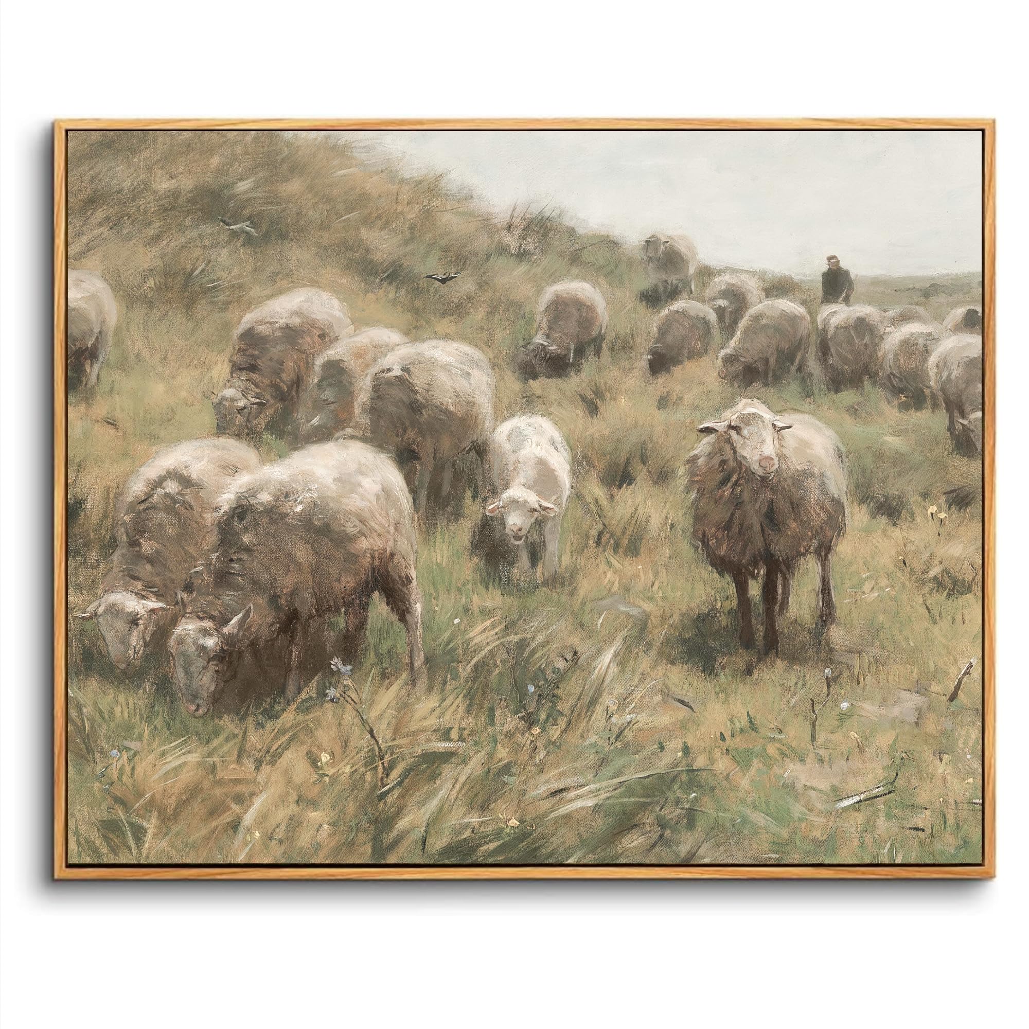 Tableau decoration murale chambre vintage 40x60 cm en toile - 8