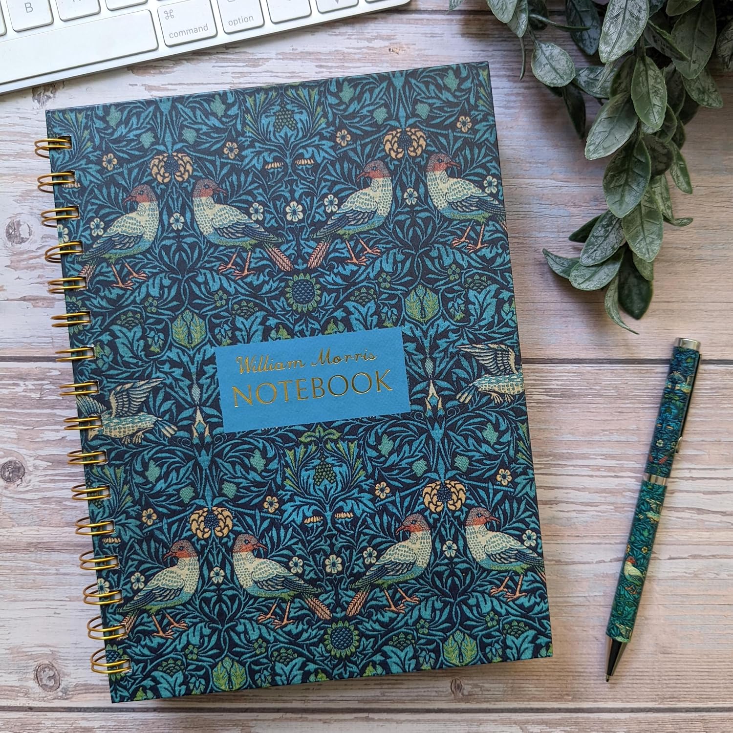 Robert Frederick A5 Notebook Wired with Dividers - William Morris Birds Design