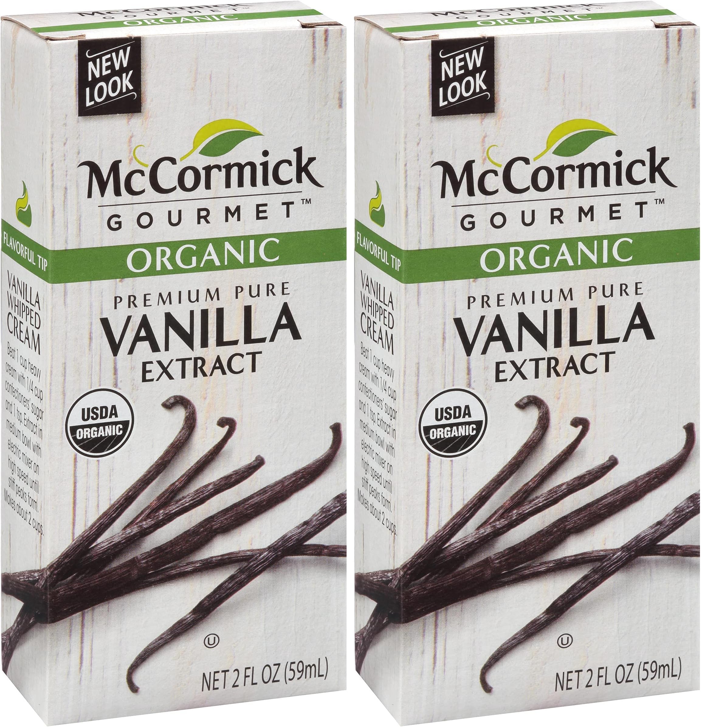 Organic Premium Pure Vanilla Extract, 2 fl oz (Pack of 2)