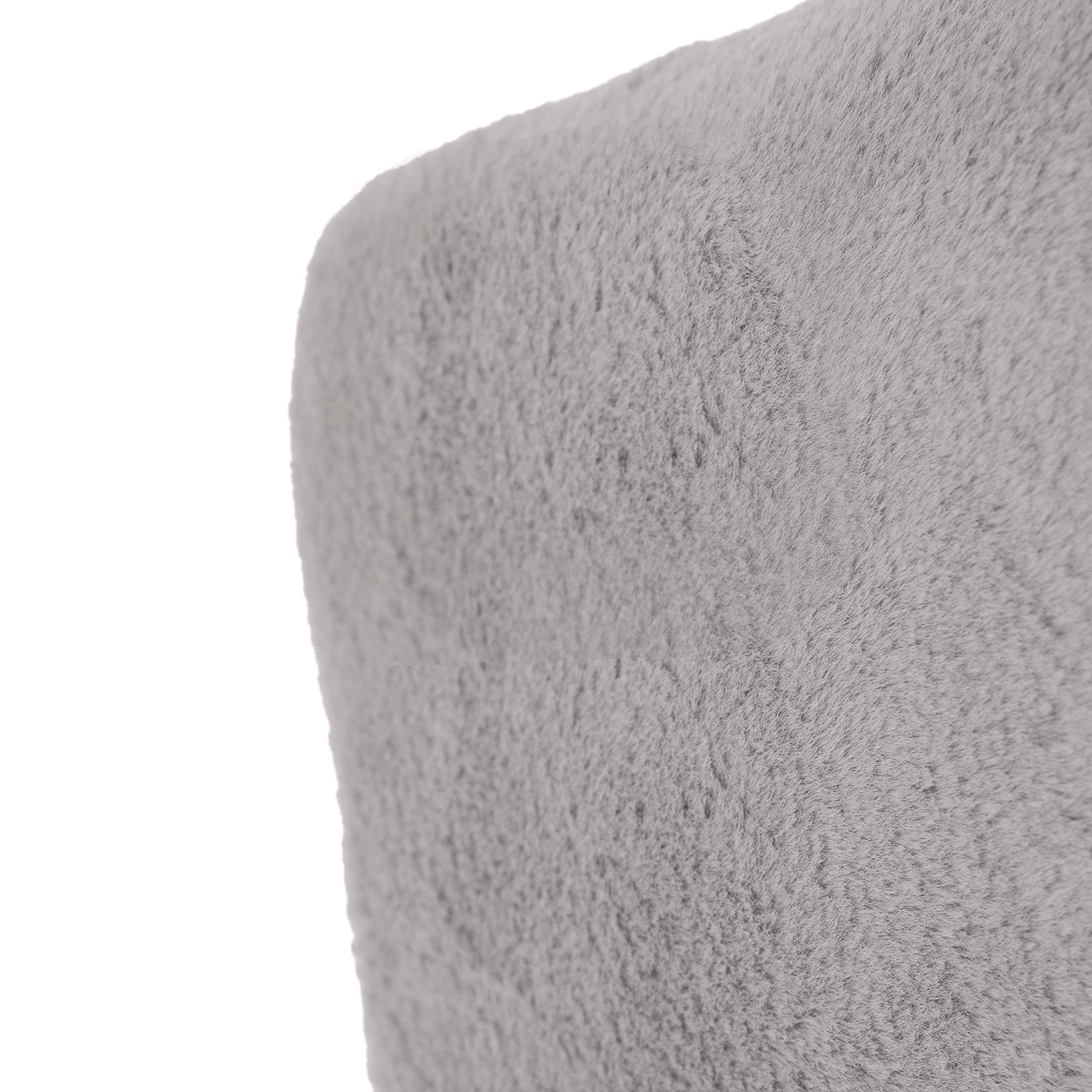 Borsa Acqua Calda Elettrica in Peluche; 500W, Scaldino Elettrico Scaldamani, Scalda Mani e Piedi in Casa, a Letto, per Giornate Fredde, Dolori Mestruali e Muscolari (Grigio)
