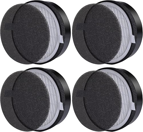 Miniatura 1 de Filtros de repuesto LEVOIT LV-H132, compatibles con prefiltro de nailon LV-H132 3 en 1, filtros reales de carbón activado de alta eficiencia, parte