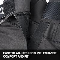 Vista 5 de Camiseta de compresión de hockey EALER con protector de cuello, camiseta de manga larga con protección de cuello