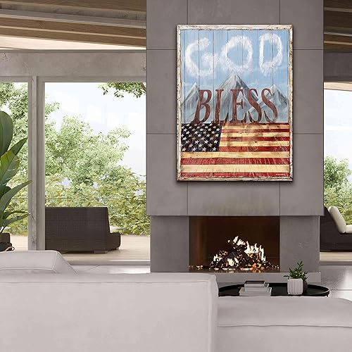 Miniatura 7 de Epic Graffiti 'God Bless America' by Ed Wargo, Giclee Canvas Wall Art, 40"x54"