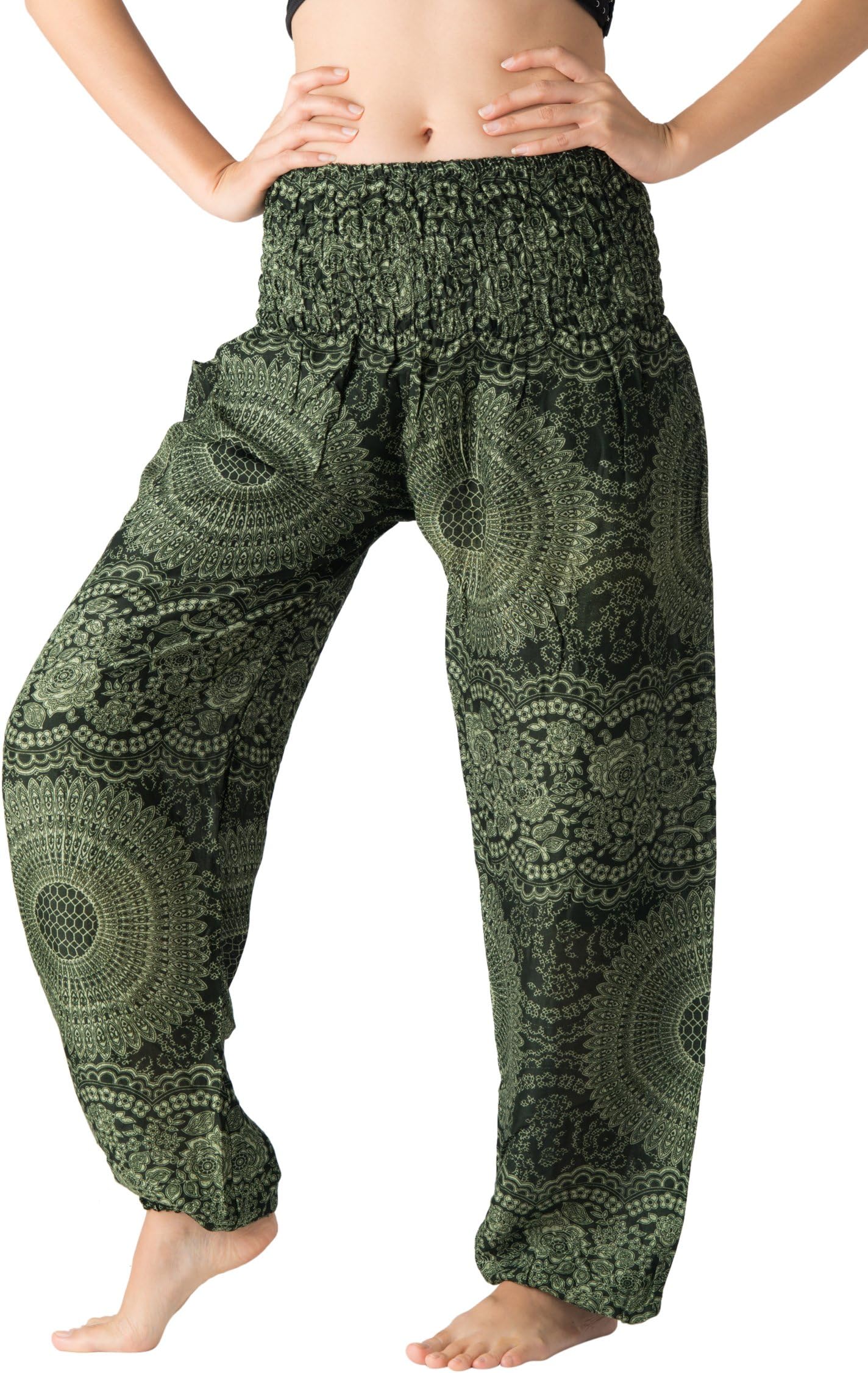 B BANGKOK PANTS Harem Pants Women Yoga Boho Clothes with Pockets