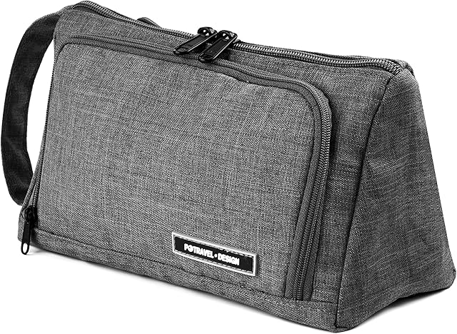 Big Capacity Pencil Case, Large Pencil Pen Pouch Bag, High Storage Case, Middle School College Office Organizer for Student,Teens Girls Adults (Gray)