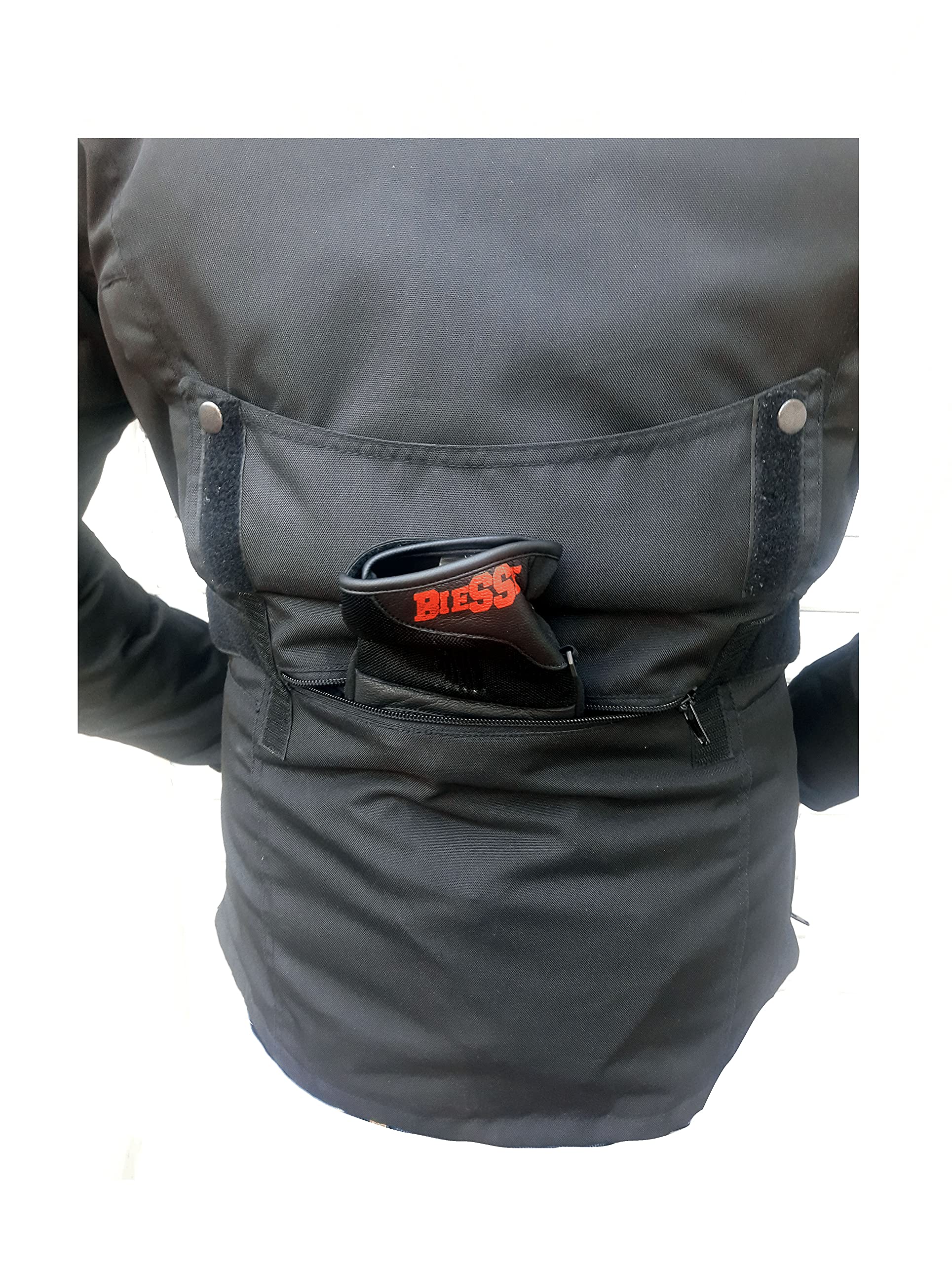 BI ESSE GIACCA MOTO TESSUTO IMPERMIABILE VIAGGIO CITA' VENTILATA' (NERO, XL)