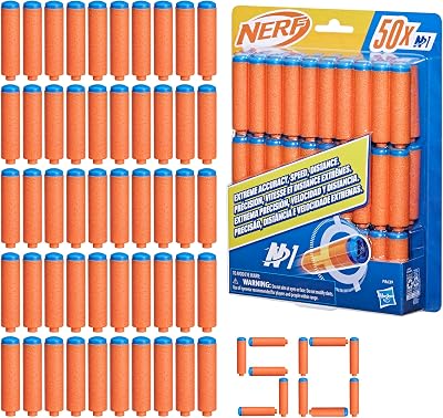 Nerf N Series N1 Darts, Includes 50 Darts, Compatible Only with Nerf N Series Blasters, Outdoor Games, Ages 8+