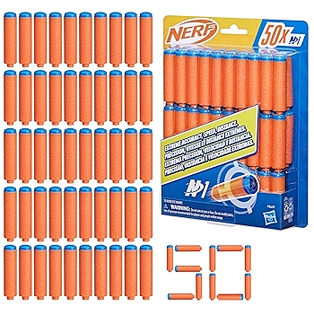 Nerf N系列 N1 飞镖（50枚装），适用于Nerf N系列发射器，户外游戏，适合8岁及以上